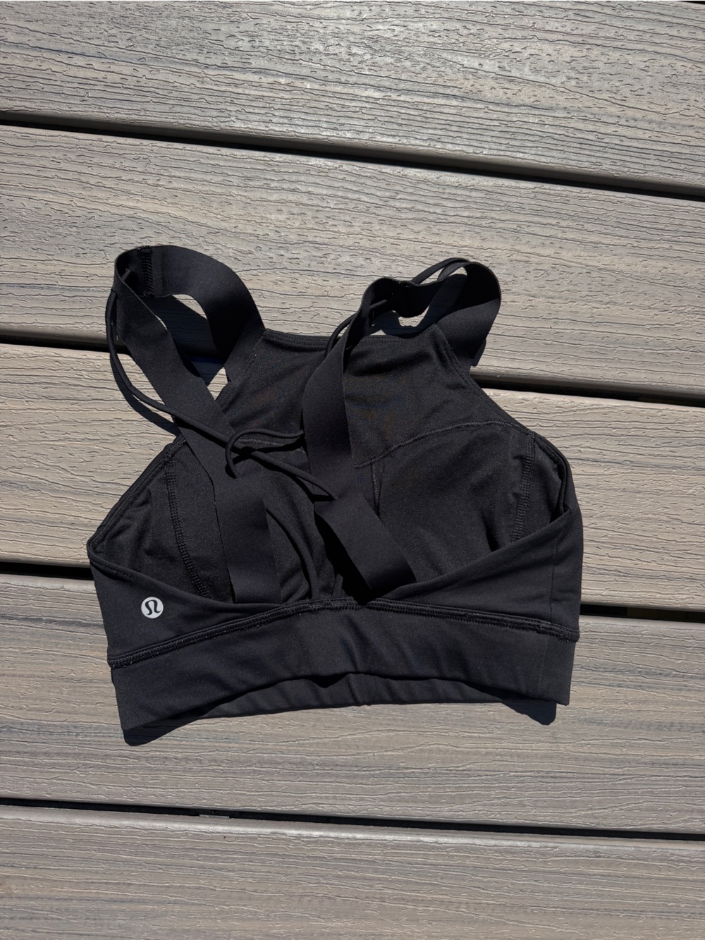 lululemon athletica Black Strappy Sports Bra